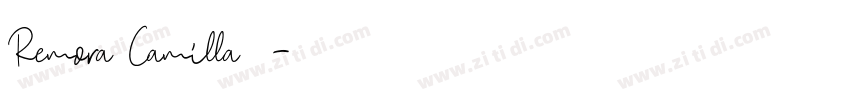 Remora Camilla脚本字体转换